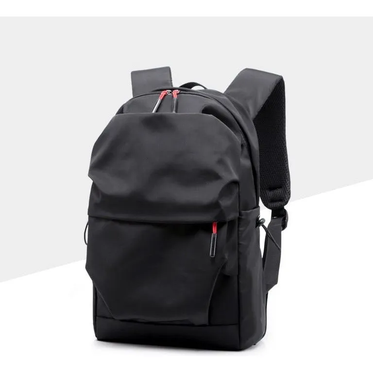 Multifunction Waterproof Backpack Men Luxury Student School Bags Notebook Backpacks Casual Pleated 15.6 Inch Laptop Bag For Men
