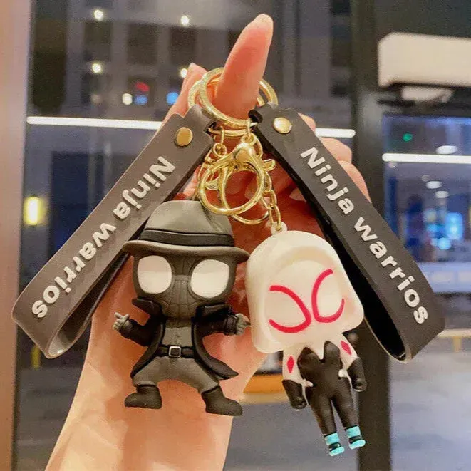 Multiverse Spiderman 3D keychain