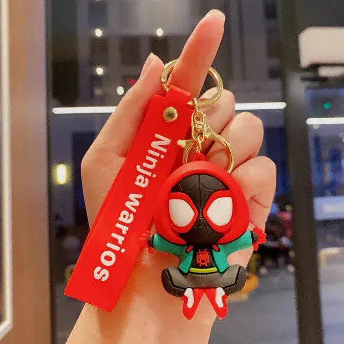 Multiverse Spiderman 3D keychain
