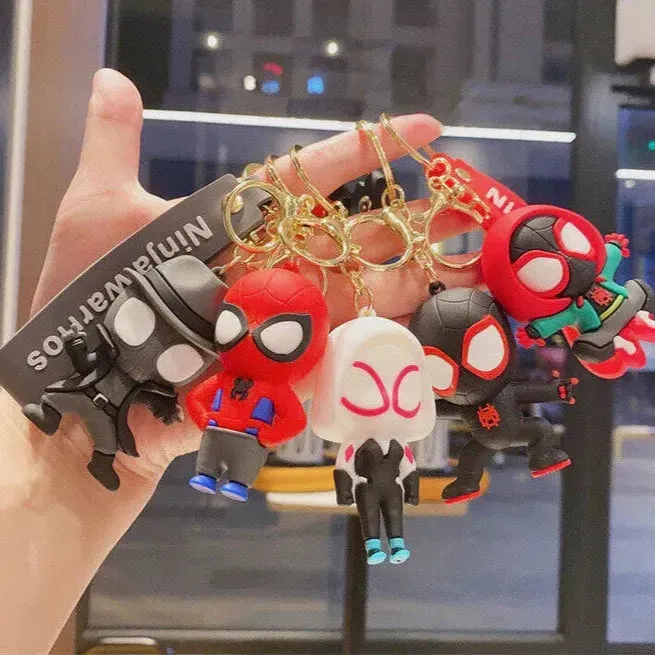 Multiverse Spiderman 3D keychain