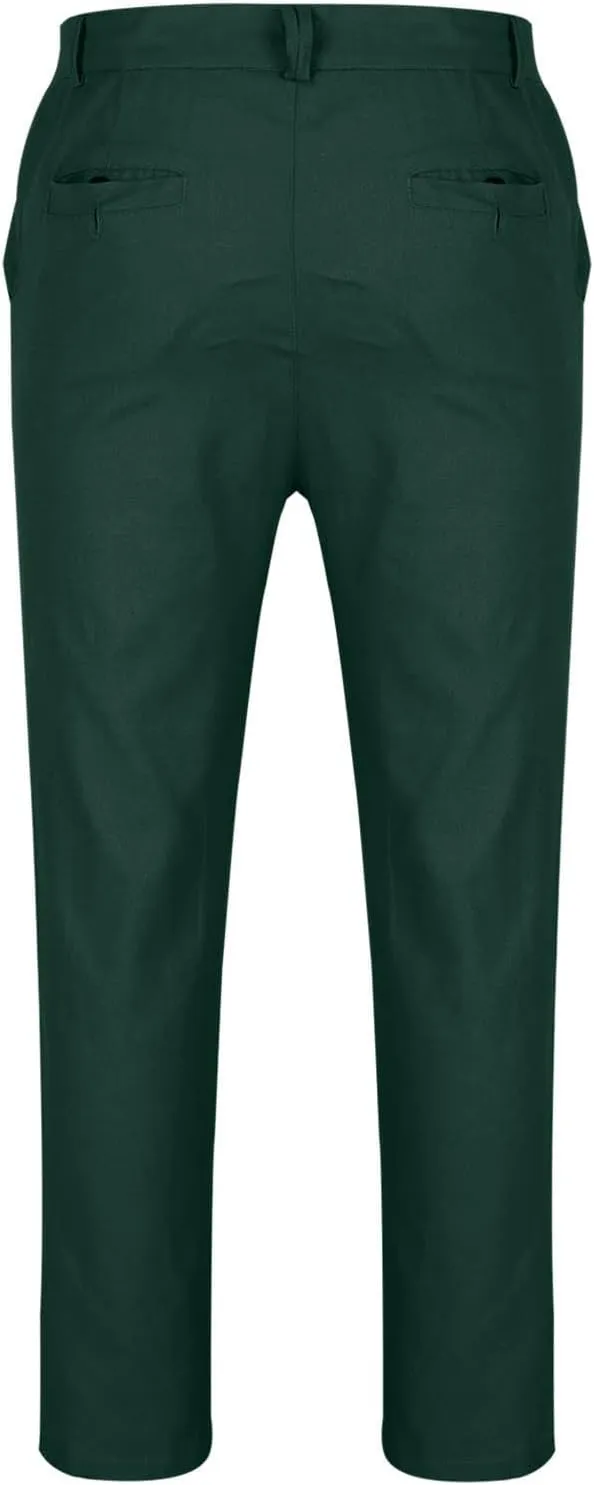 Muscularfit Mens Casual Dress Cotton Linen Pants Loose Fit Straight Legs Fashion Buckle Zipper Business Straight Sweatpants