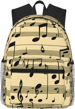 Musical Notes print Lightweight and comfortable backpack Casual Laptop Backpack for Travel Hiking