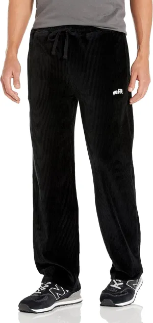 NEFF Men's Drawstring Waist Casual Corduroy Pants with Pockets