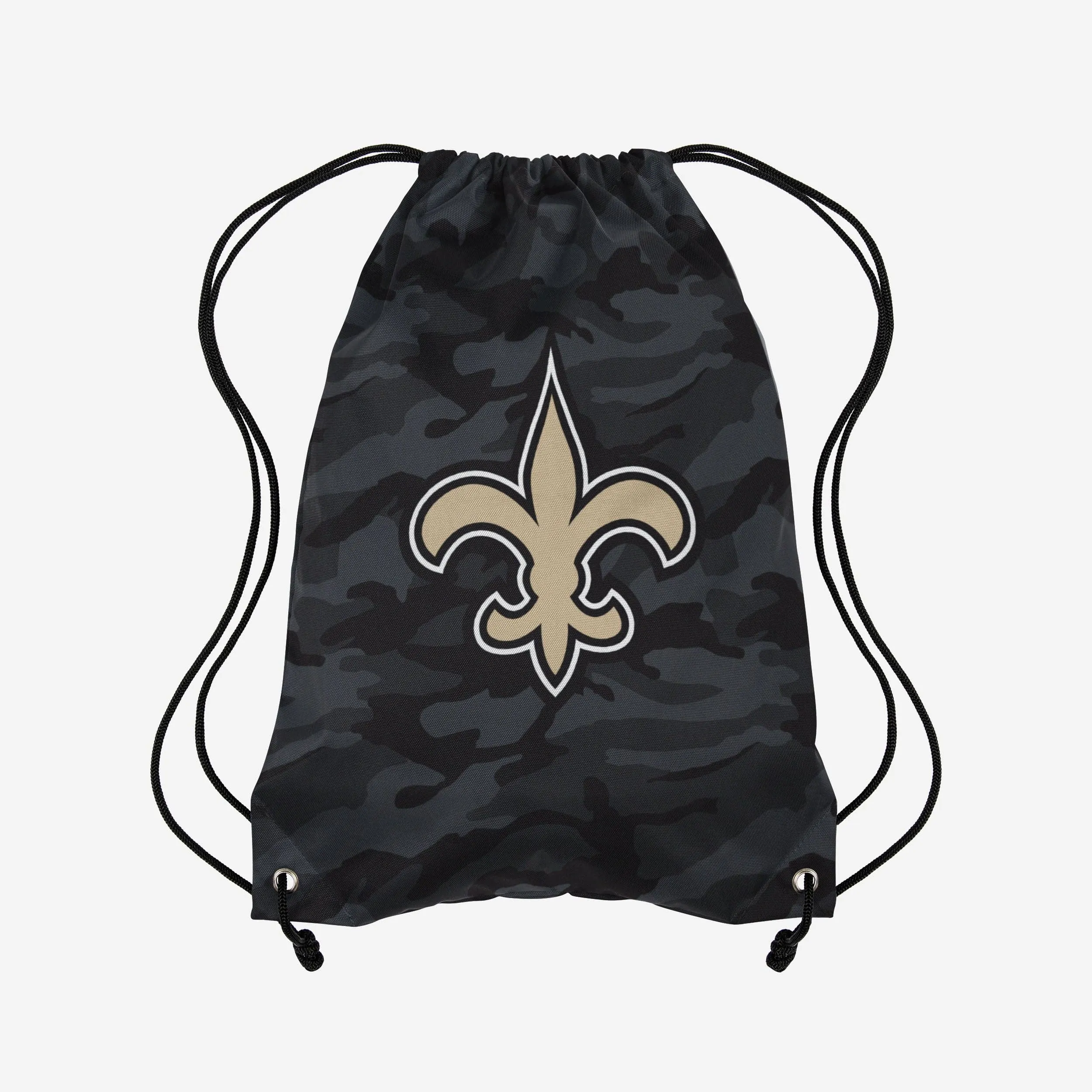 New Orleans Saints Big Logo Camo Drawstring Backpack
