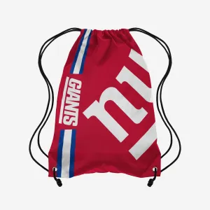 New York Giants Red Alternate Color Big Logo Drawstring Backpack