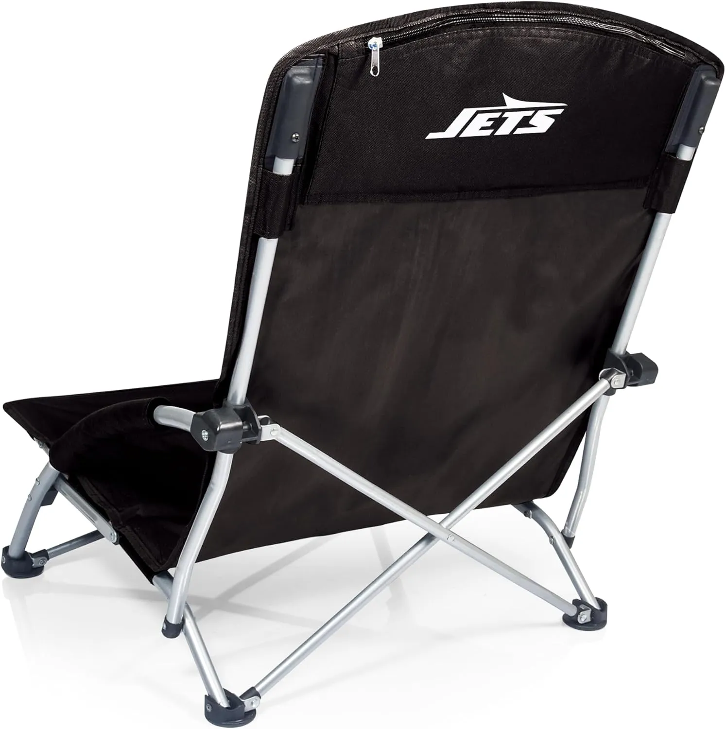 NFL Tranquility Beach Chair with Carry Bag, Low Beach Chair for Adults, Low Lawn Chair