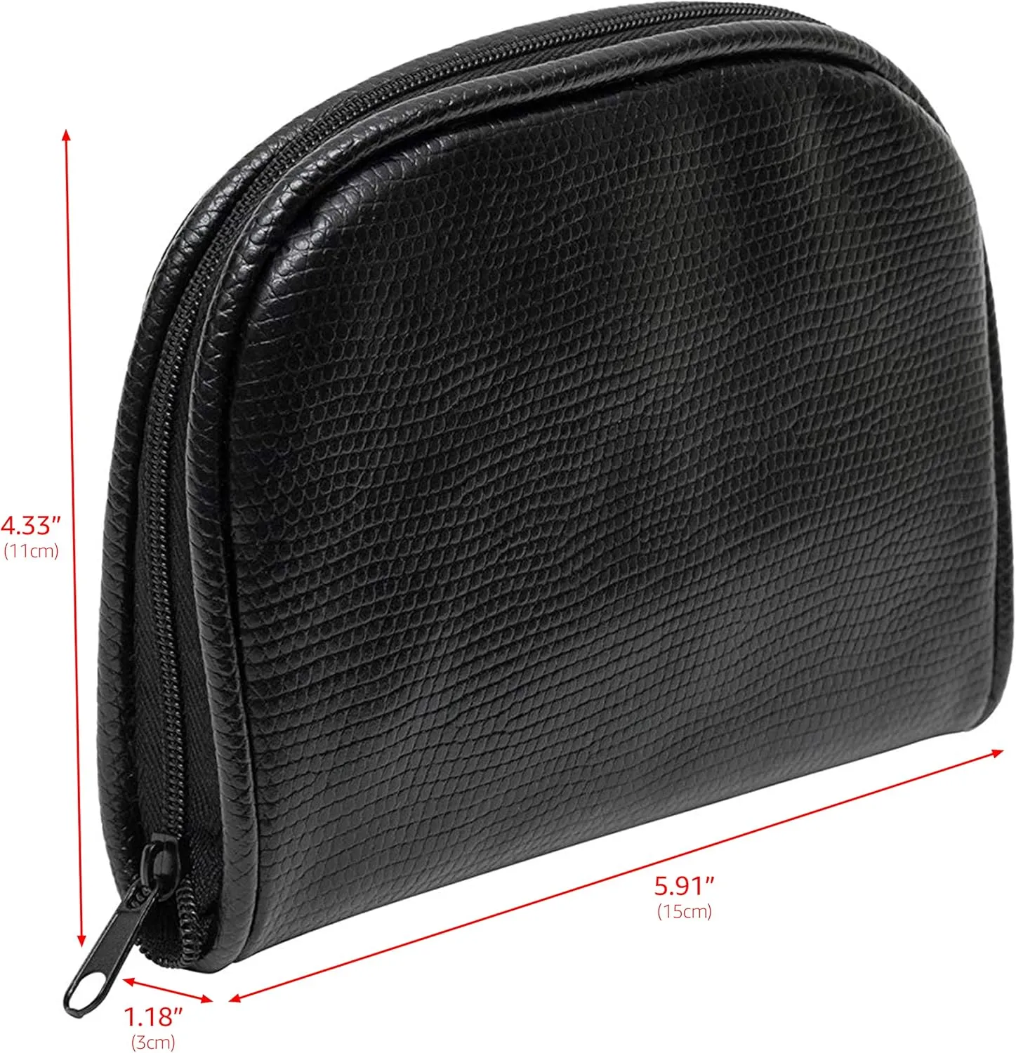 Noble Travel Jewelry Pouch - Compact Jewelry Travel Organizer with Zipper Closure and Pocket - Travel Jewelry Organizer (Small)