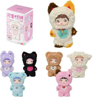 Nommi Blind Box Plush,Cute Vinyl Blind Box Plush Doll, Nommi Loveliness Never Ends Series Collectible Toys, Kawaii Action Figure Mystery Box for Gifts, Single Box (1 of 7 Possible Styles)