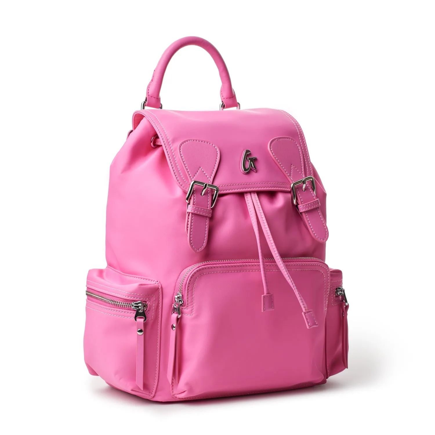 NYLON BACKPACK - HOT PINK