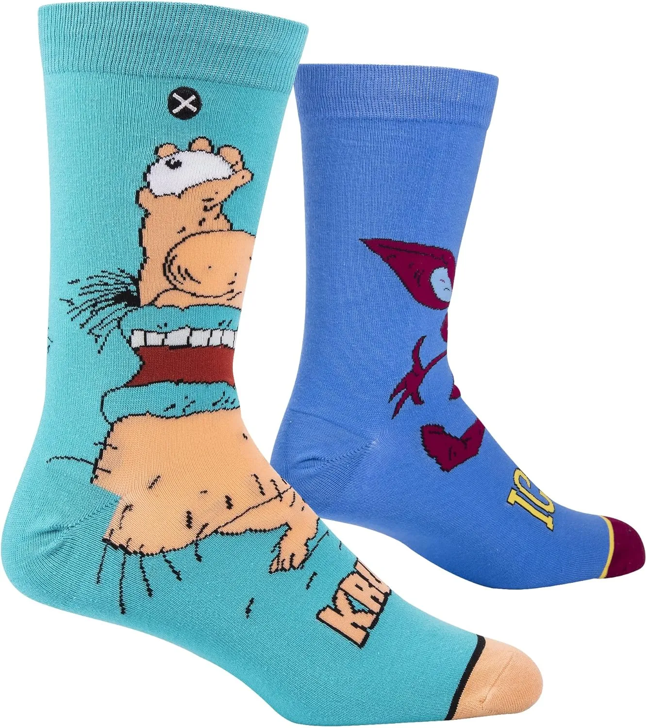 Odd Sox Nickelodeon Cartoon Characters Fun Cute Socks for Women 5-10