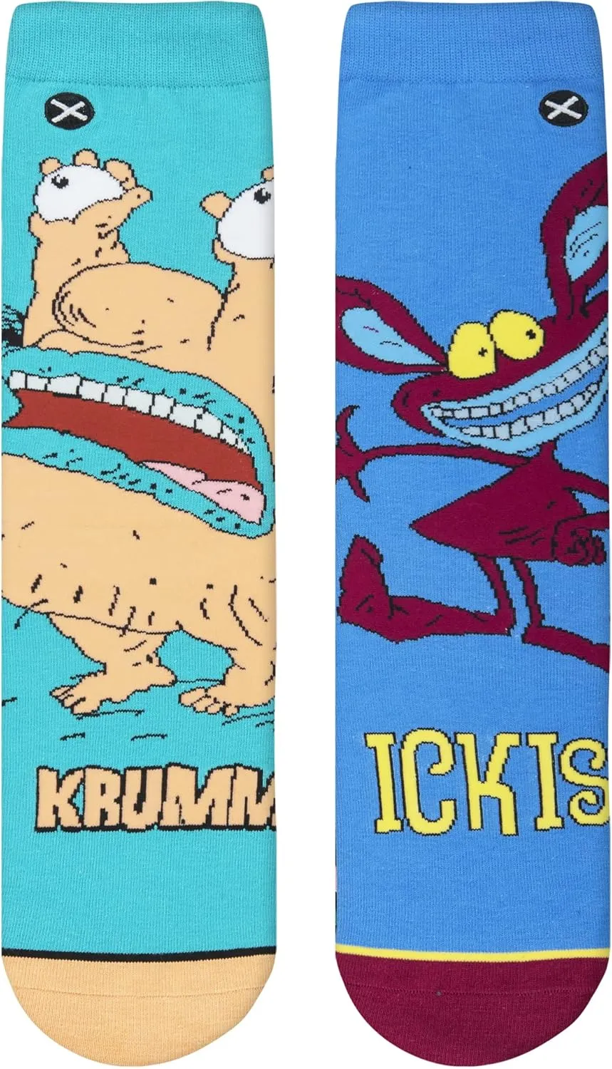 Odd Sox Nickelodeon Cartoon Characters Fun Cute Socks for Women 5-10