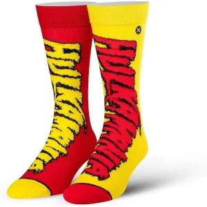 Odd Sox, WWE Elite, Hulk Hogan Men's Crew Socks, Large Assorted Styles