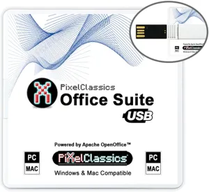 Office Suite 2025 on USB | Compatible with Microsoft Office 2021 2019 365 Word Excel PowerPoint |Lifetime License & Free Updates Powered by Apache OpenOffice | Windows 11 10 8 8.1 7 Vista XP PC & Mac