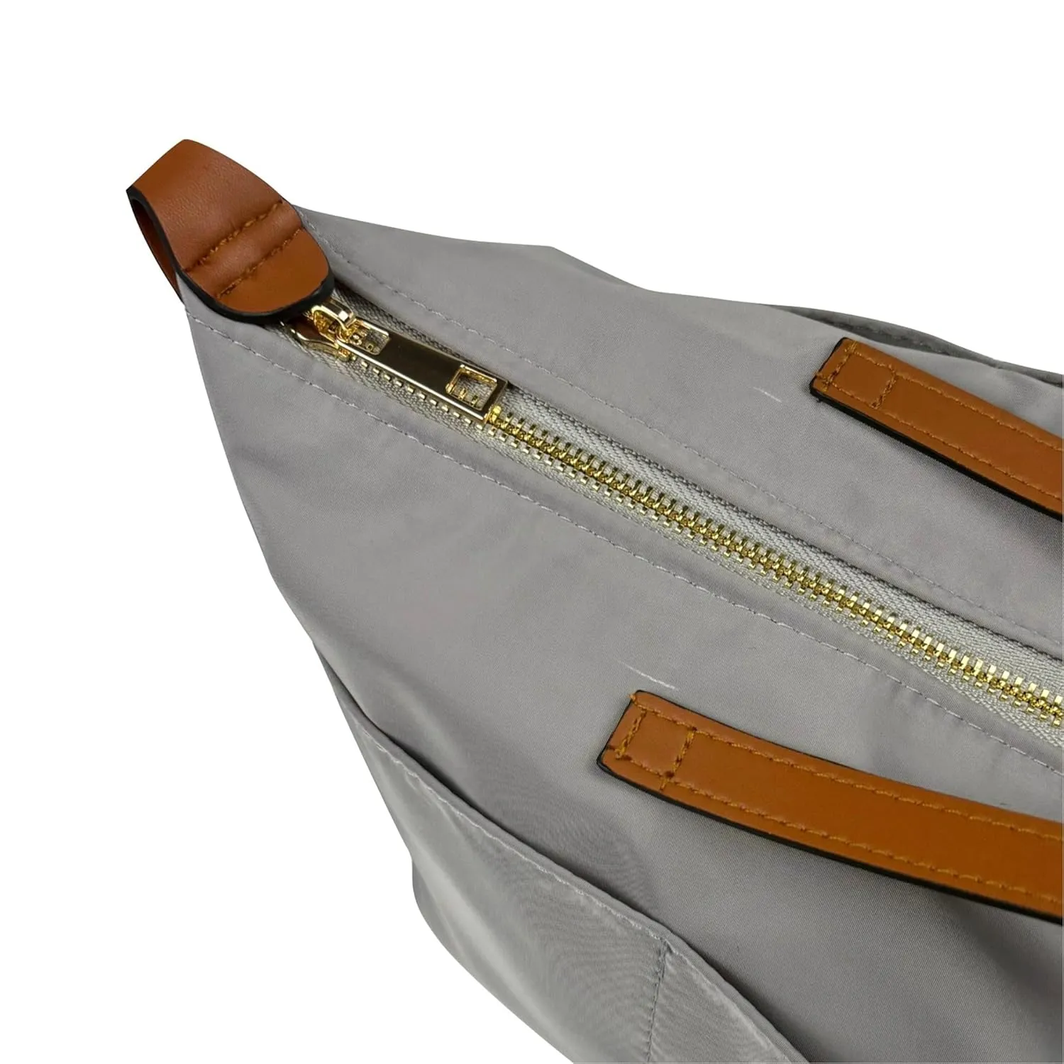 Organizer for Le Pl.age Bag, Waterproof Nylon, with Top Zip Cover, Water Bottle Holder, Snug Fit (Le Pliage Original Expandable Travel Bag, Grey)