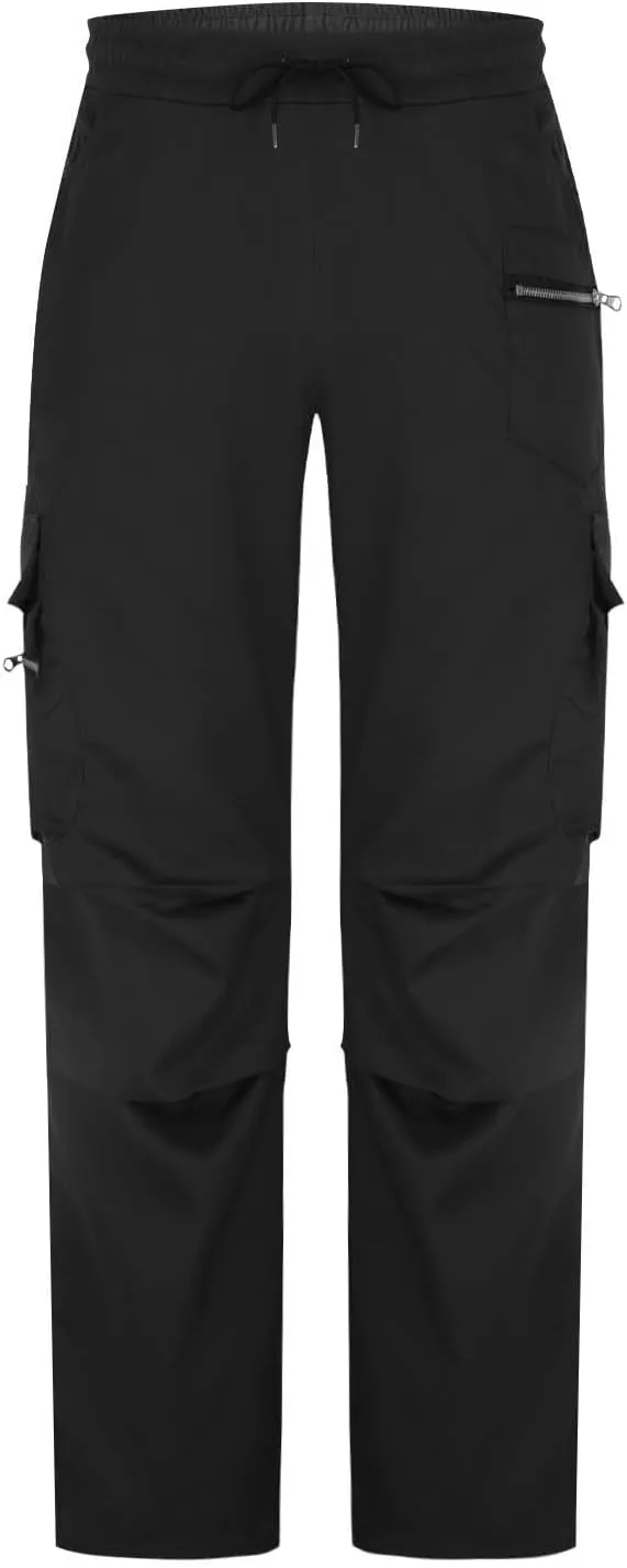 Outdoor Cargo Pants for Men 2025 Lightweight Baggy Street Hiking Pants with Multi-Pockets Oversized Twill Trousers