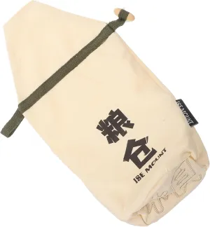 Outdoor Leakproof Rice Storage Pouch Wear Resistant Canvas Grain Bag with Drawstring Closure for Camping Travel Picnic and Barbecue Durable Capacity Rice Container