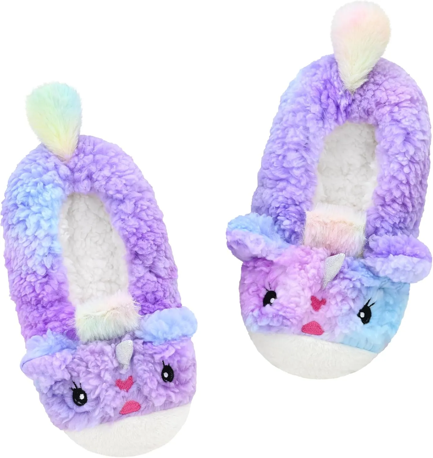 Panda Bros Womens Animal Thick & Warm Slipper Socks With Non Slip Grippers On Bottoms, Character House Shoes, Novelty Slippers for Ladies