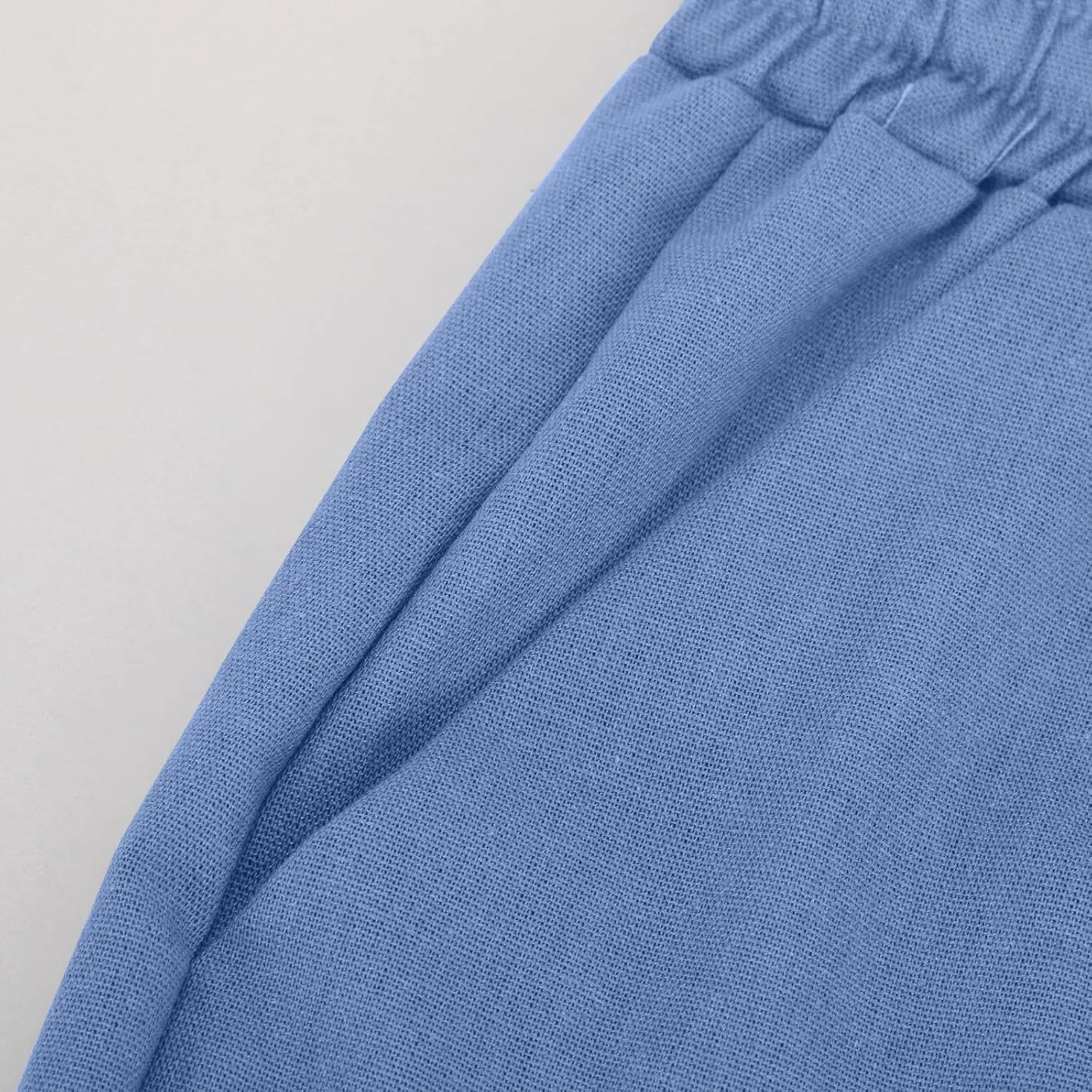 Pants for Women Workout Athletic High Waist Drawstring Palazzo Pants Casual Loose Side Slit Long Lounge Pants with Pockets