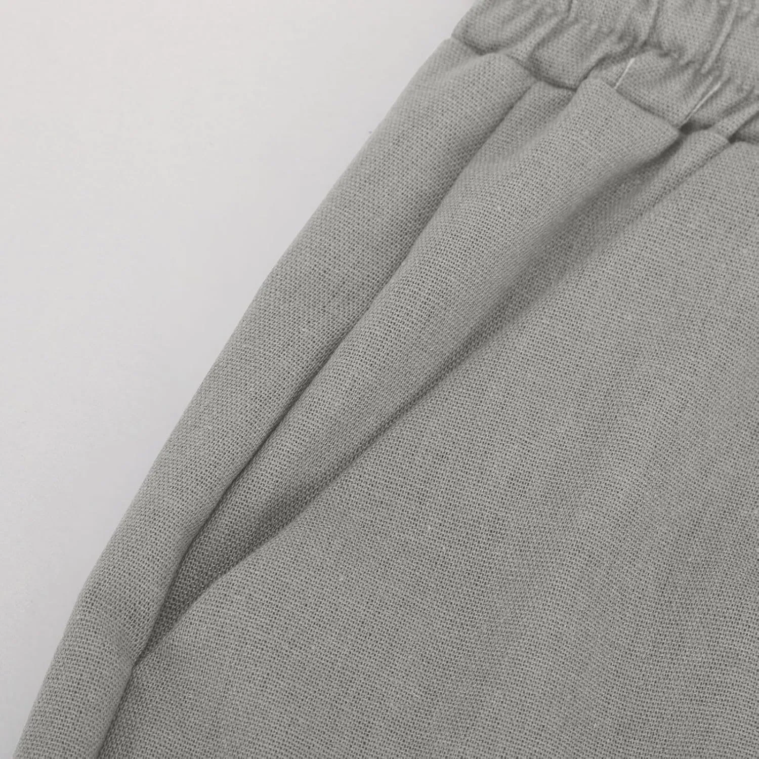 Pants for Women Workout Athletic High Waist Drawstring Palazzo Pants Casual Loose Side Slit Long Lounge Pants with Pockets