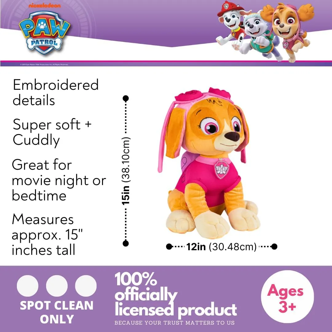 Paw Patrol Skye Kids Bedding Super Soft Plush Cuddle Pillow Buddy, One Size, (Official) Nickelodeon Product By Franco