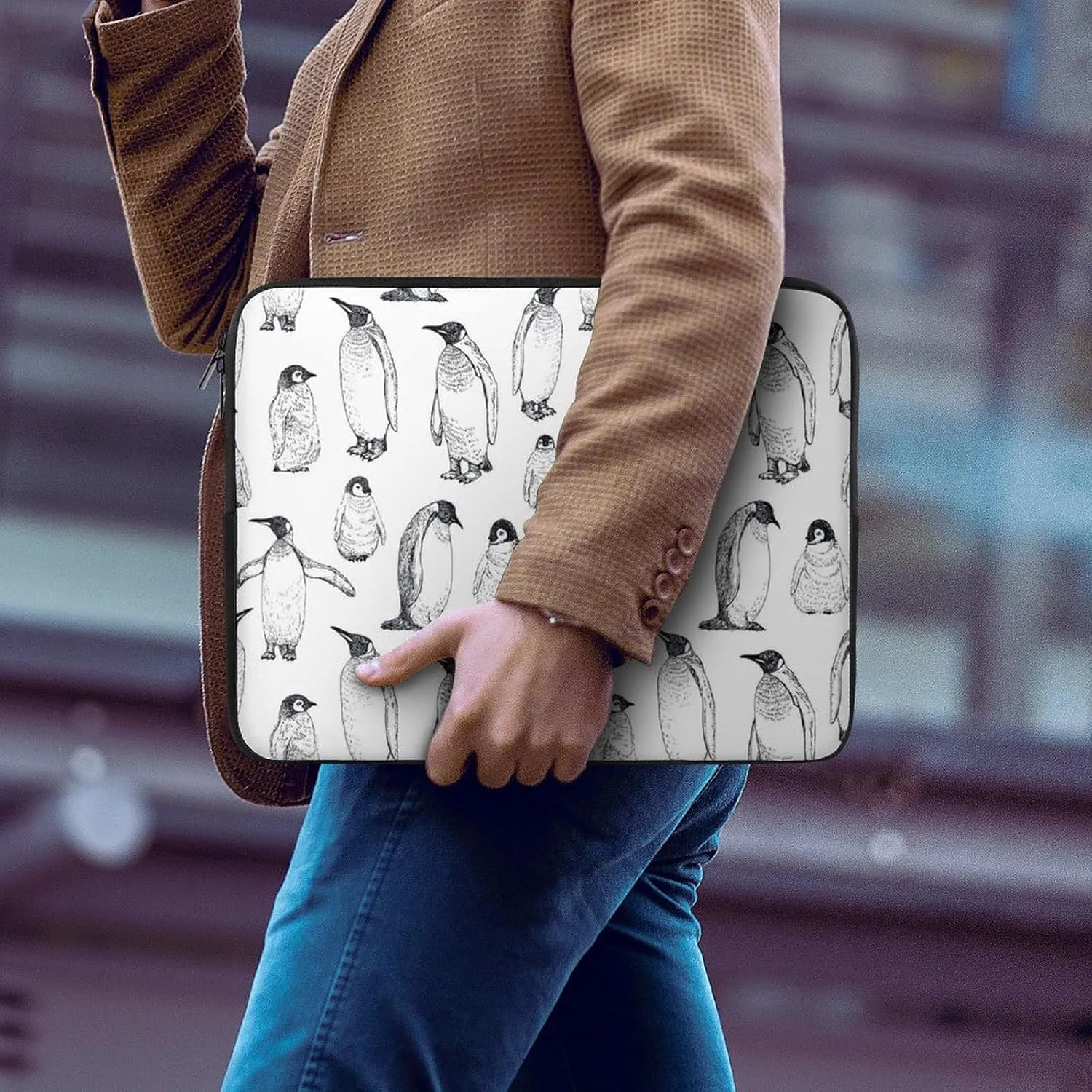 Penguin Bird All Print Hands Free Withdrawal Laptop Bag Unisex