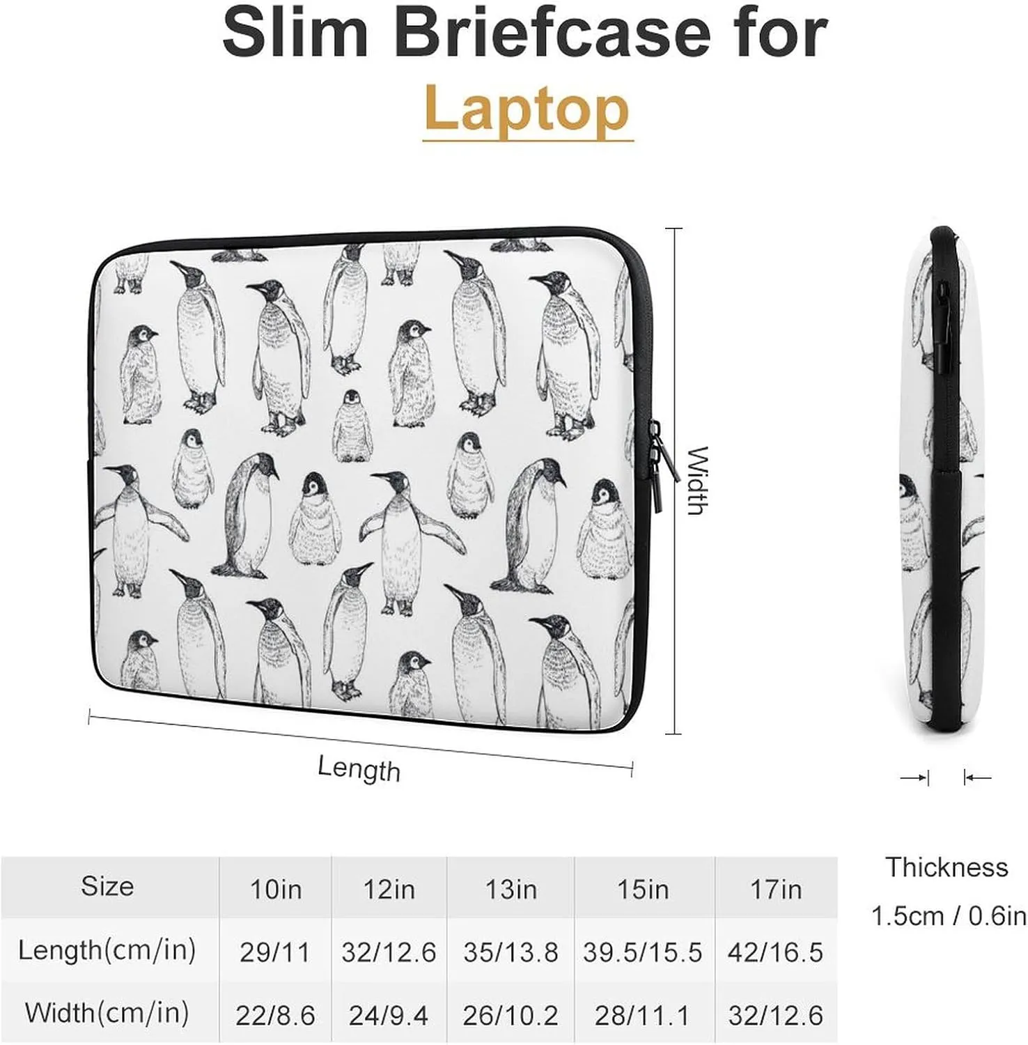 Penguin Bird All Print Hands Free Withdrawal Laptop Bag Unisex