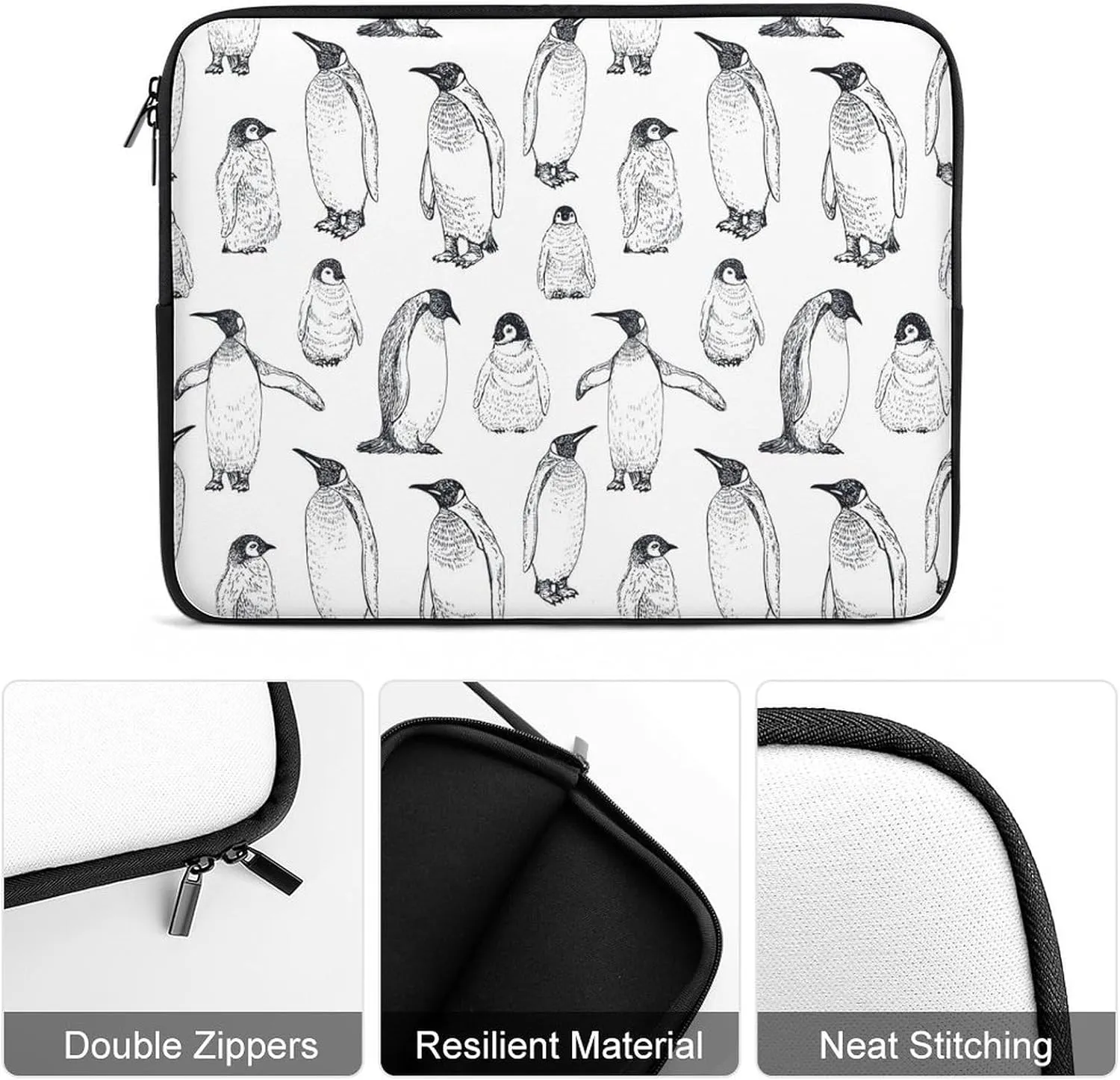 Penguin Bird All Print Hands Free Withdrawal Laptop Bag Unisex