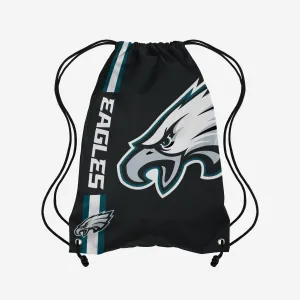 Philadelphia Eagles Black Alternate Color Big Logo Drawstring Backpack
