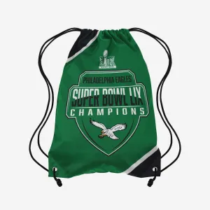 Philadelphia Eagles Super Bowl LIX Champions Kelly Green Drawstring Backpack