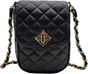 Phone Crossbody Bags for Women Small Vegan Leather Mini Shoulder Wallet Card Quilted Purse