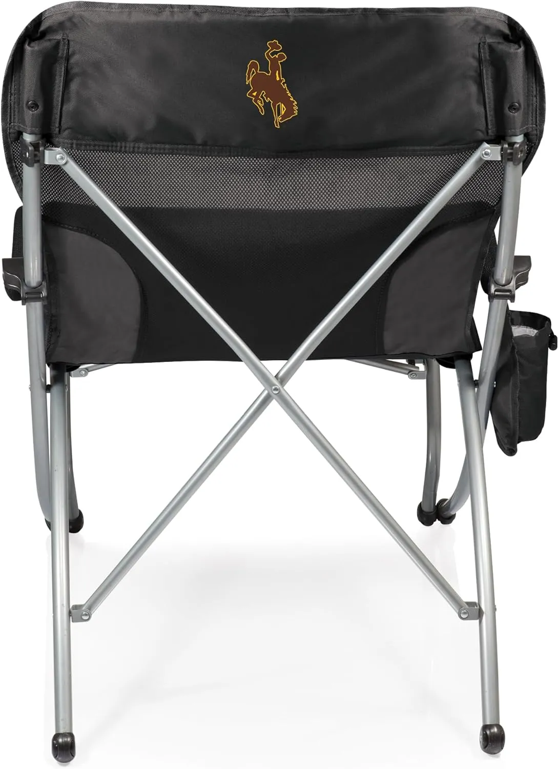 PICNIC TIME NCAA Stanford Cardinal PT-XL Heavy Duty Camping Chair, XL Beach Chair, 400 lb Capacity Camp Chair, (Black)