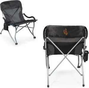 PICNIC TIME NCAA Stanford Cardinal PT-XL Heavy Duty Camping Chair, XL Beach Chair, 400 lb Capacity Camp Chair, (Black)