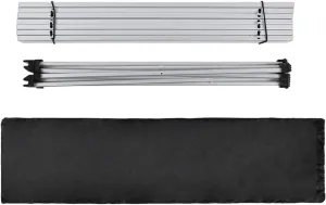 Pilipane Portable Aluminum Alloy Foldable Outdoor Camping Table, Lightweight and Durable(L)