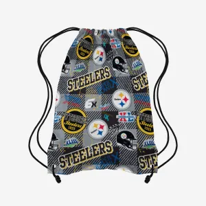 Pittsburgh Steelers Thematic Repeat Print Drawstring Backpack