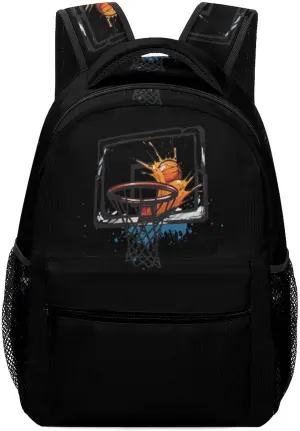 Player Basketball Slam Dunk Travel Backpack for Men Women Lightweight Computer Laptop Bag Casual Daypack