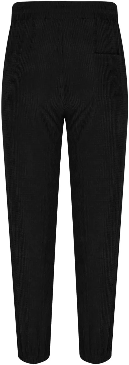Plus Size Hiking Pants Men Loose Casual Pants Track Joggers Pants Straight Leg Elastic Waist Pants Autumn Pants