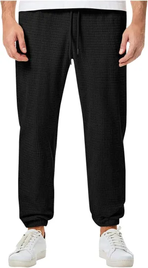 Plus Size Hiking Pants Men Loose Casual Pants Track Joggers Pants Straight Leg Elastic Waist Pants Autumn Pants