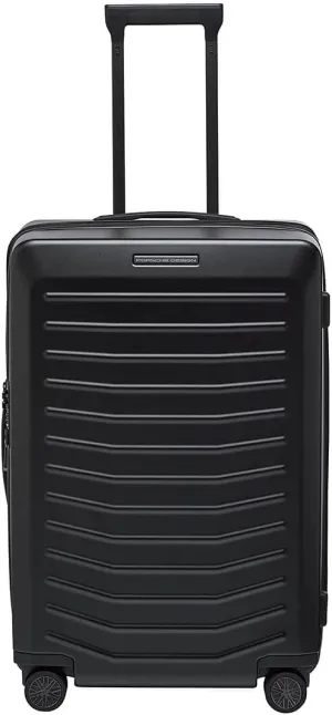 PORSCHE DESIGN 27 inch Expandable Spinner Luggage - Expandable Depth of 1.5" - Hardside Travel Suitcase - Roadster Collection - Black Matte