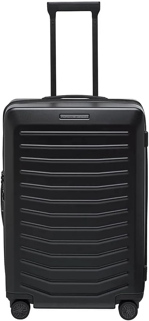 PORSCHE DESIGN 27 inch Expandable Spinner Luggage - Expandable Depth of 1.5" - Hardside Travel Suitcase - Roadster Collection - Black Matte