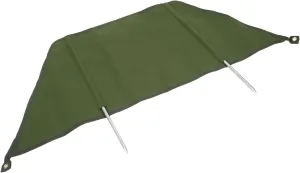 Portable Camping Fire Windshield, 350g Lightweight Canvas Windscreen, Retardant Camping Grill with Rod, for Outdoor Cooking, Hiking, Picnic BBQ, Ground Nails, Drawstring Bag