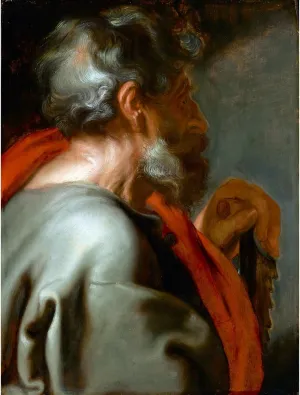 Poster Print Rolled - Van Dyck - The apostle Peter - 30x40 Inch Wall Decor Poster Art Print