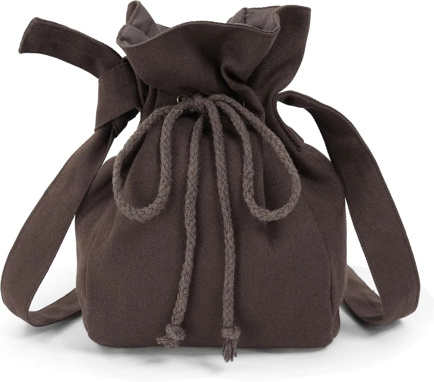 PROCOS Medieval Bag Canvas Renaissance Drawstring Shoulder Bag Coin Purse Costume Accessories for Festival LARP Christmas