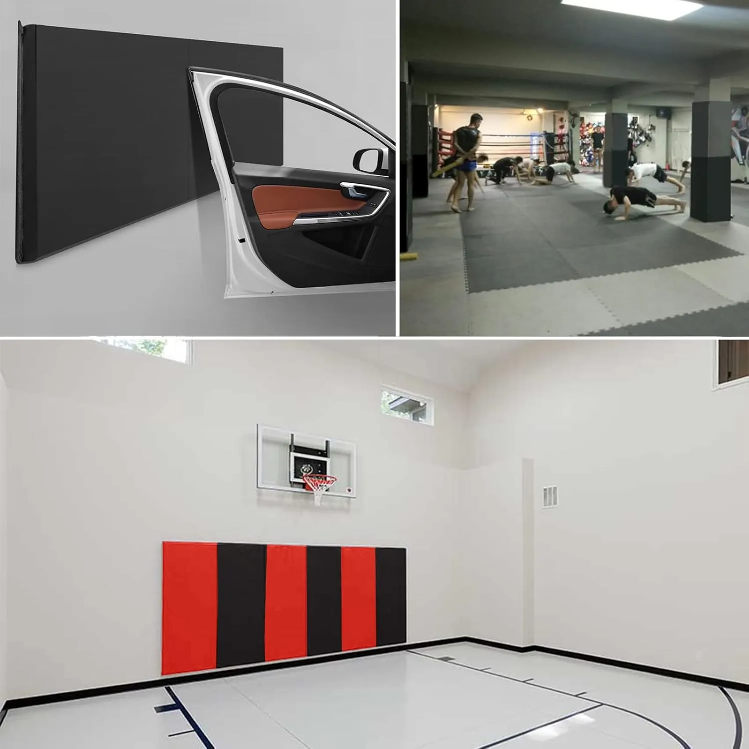 PROGOAL 2"/4" Thick Foam Protection Wall Pad，Gym Basketball-Court Protectors，Durable Waterproof Padding for Wall-Mounted Basketball Hoops(60" L x 20" W)…
