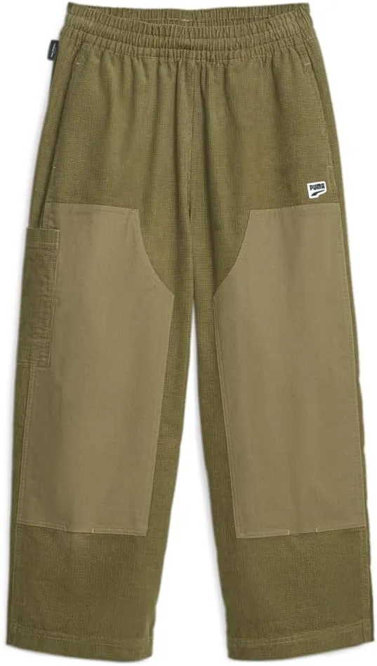 PUMA Womens Downtown Corduroy Drawstring Pants Casual - Brown - Size L