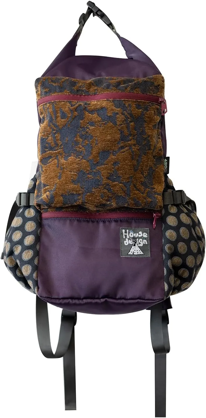 Purple Camping Backpack Hiking Pack, 20L Lightweight Expandable Multi-Pocket Design & Adjustable Anti-Slip Straps Bag for Outdoor Travel