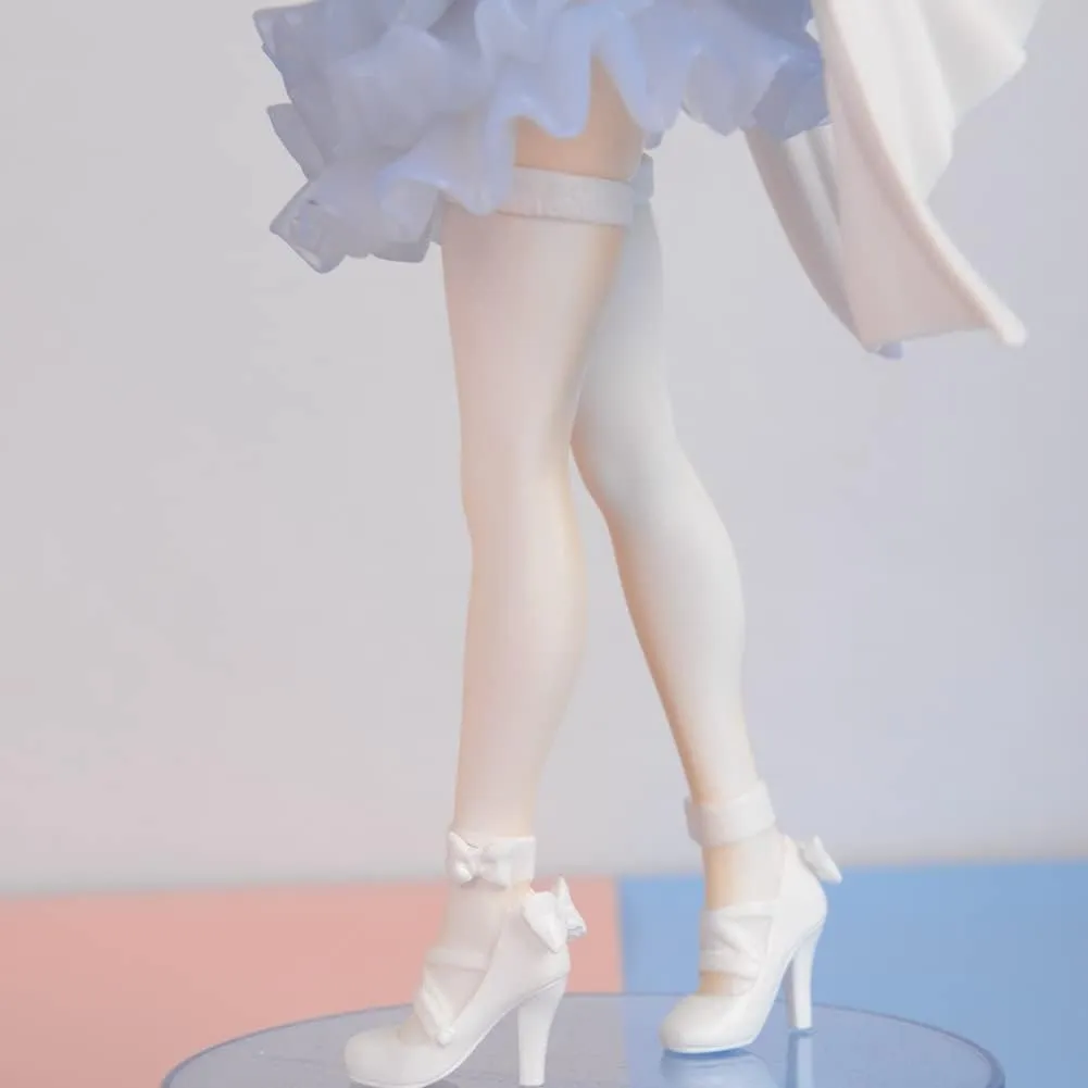 Re:0 Figure Rem Figure Statue, 16cm Remu Figures Angel Version REM Action Figures Sculpture Handmade Collectible Gifts for Fans