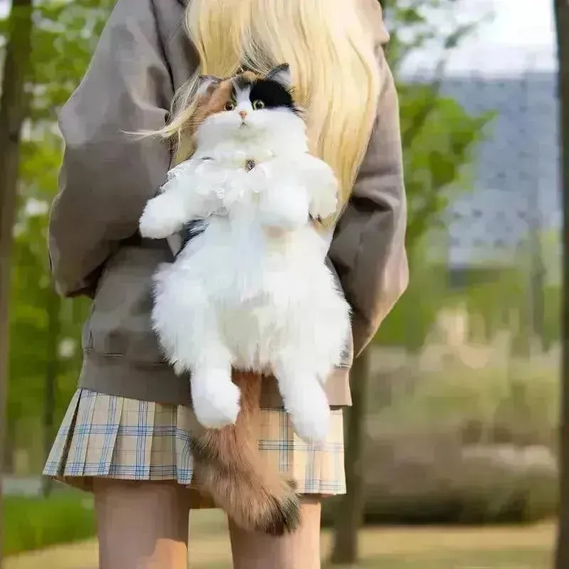 Realistic Live Cat Shaped Backpack
