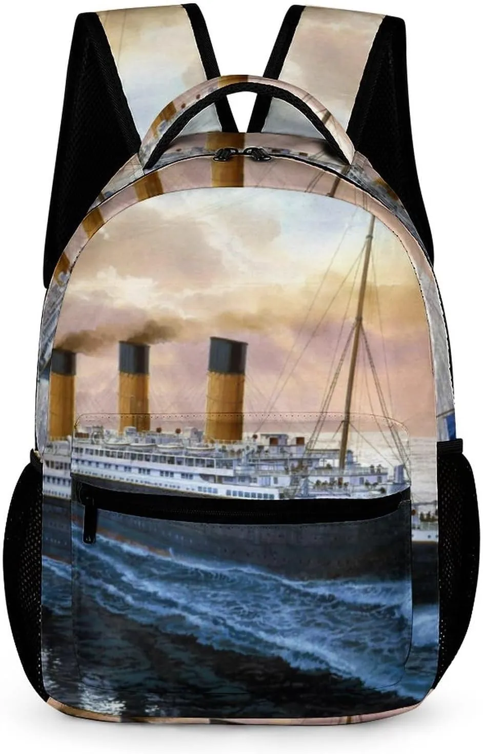 Retro Titanic Famous Old Historic Travel Laptop Backpack Durable Computer Bag Daypack for Men Women