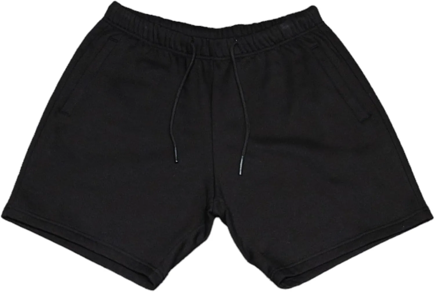 RIFLESSI Men's Premium Heavyweight Classic Casual Cotton Fleece Sweat Shorts with Drawsting and Zipper Pockets