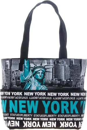 Robin Ruth LargeTote Bag With NEW YORK CITY Print Women